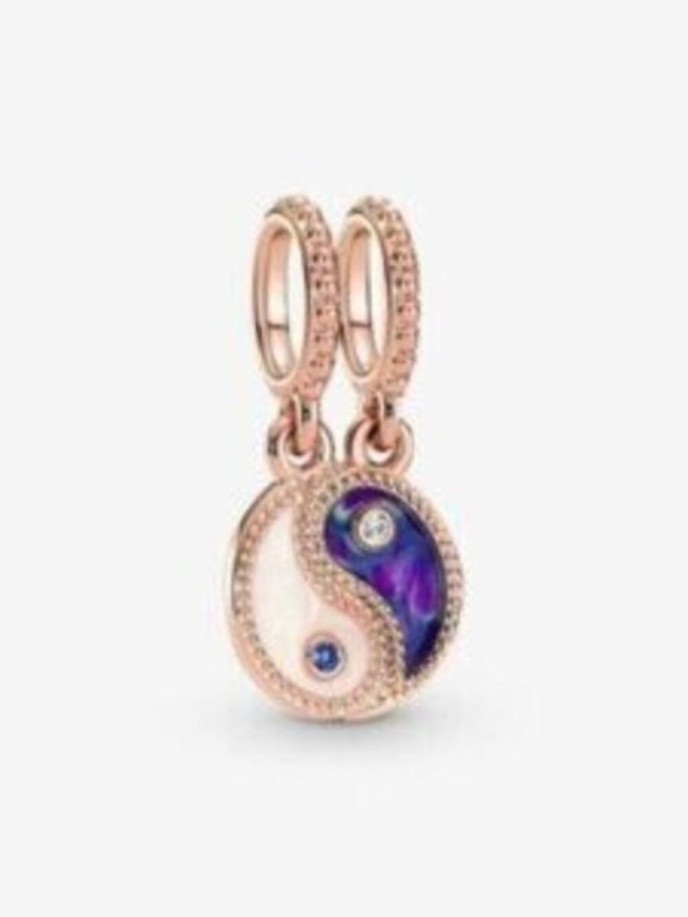 Pandora Splittable Yin & Yang Sparkling Dangle Charm